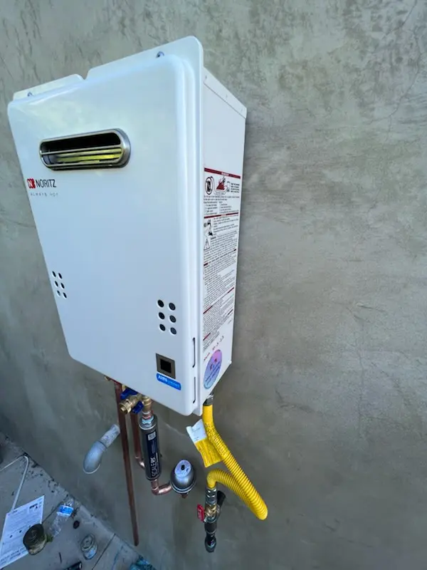 Tankless water heater installation for Springview homes